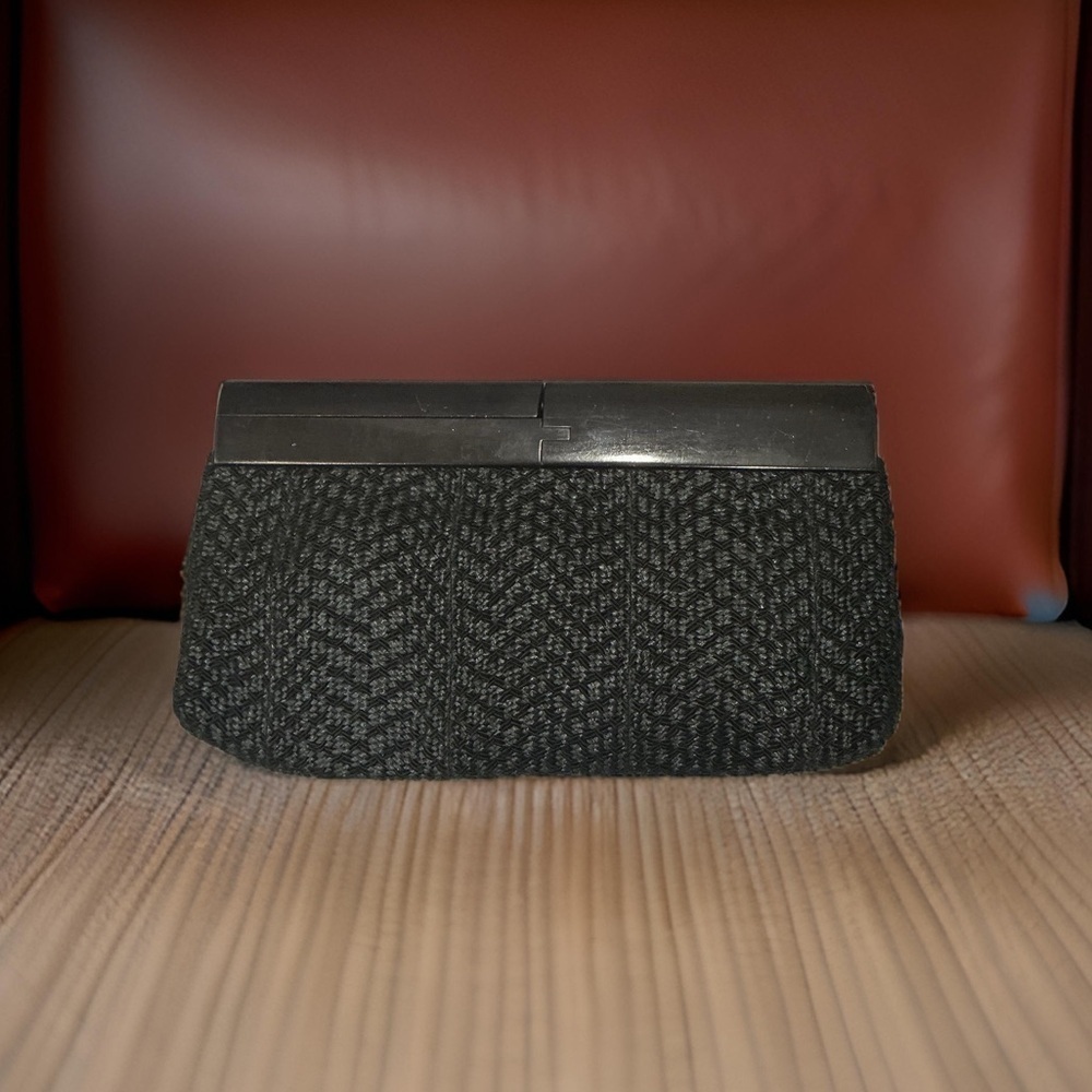 Gabrielle de Vecchi Black Textured Clutch